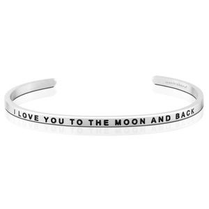 NWOT silver i love you to the moon and back bangle